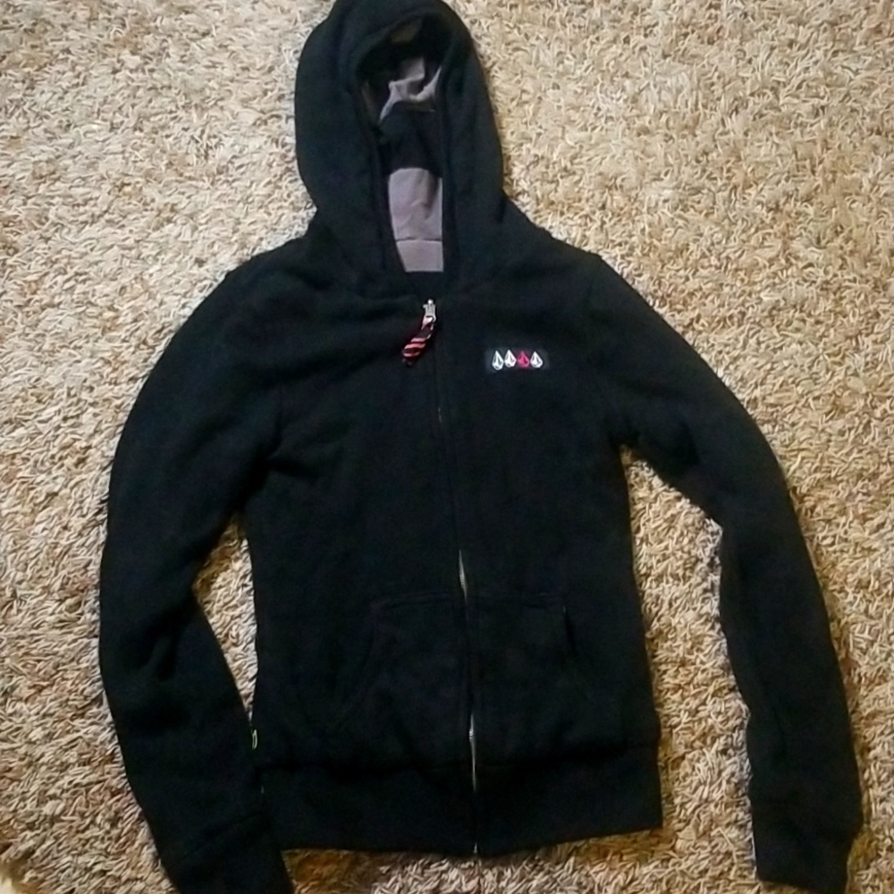 4S6.  Volcom reversible hooded jacket (womens)